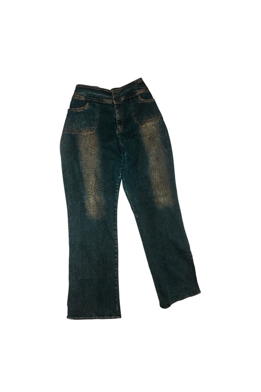 Leopard Dirty Wash Flare
