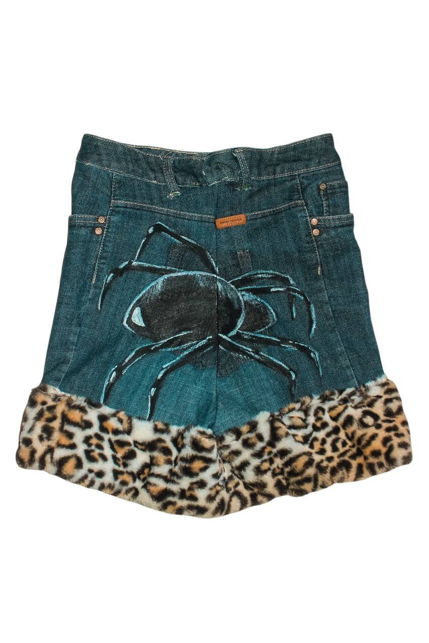 S25 Black widow Leopard skirt
