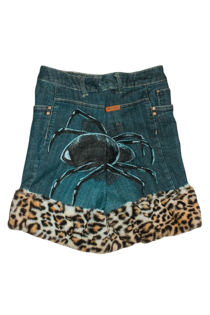 S25 Black widow Leopard skirt